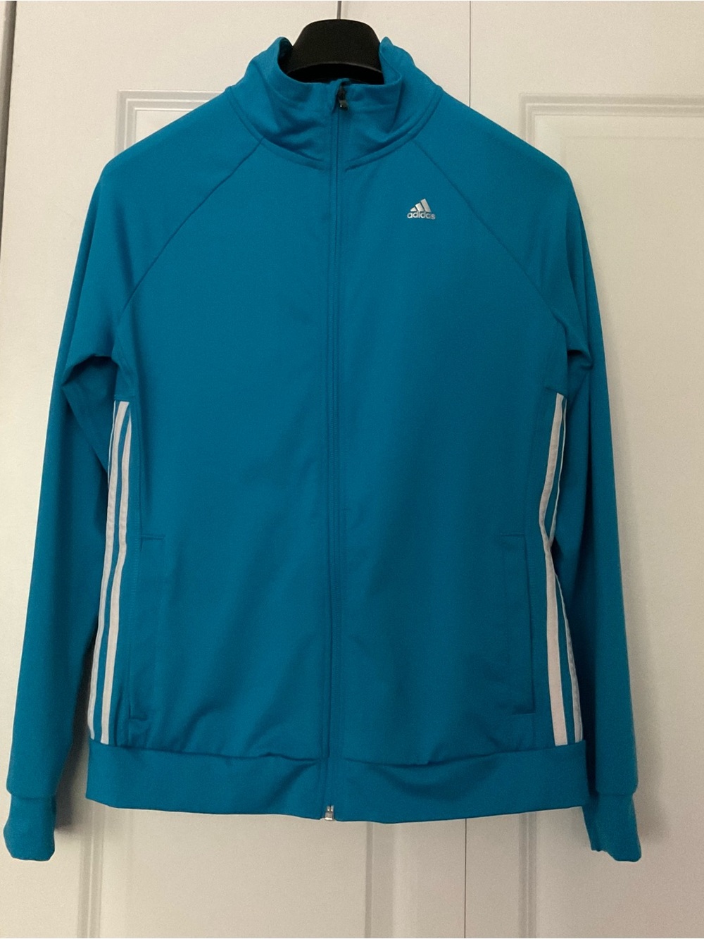 adidas Teal Blue Full-Zip Track Jacket